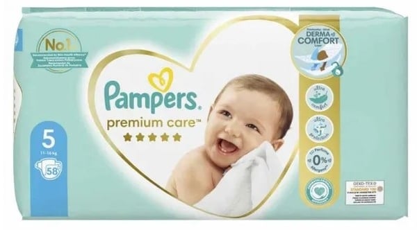 Pampers Premium care JP 5 58kom