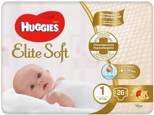 Huggies pelene Elite Soft 1 26kom