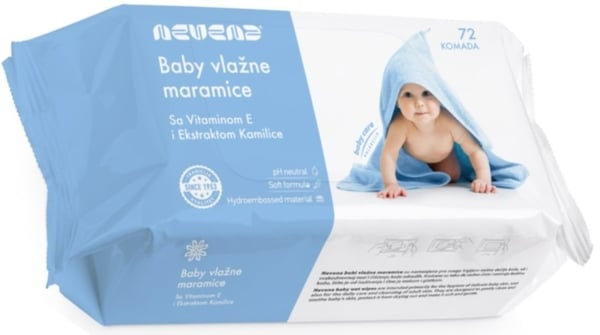 Nevena Vlažne maramice plave 72kom