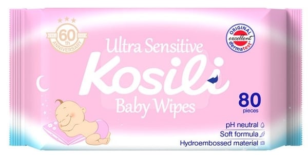 Kosili Vlažne maramice roze 80kom