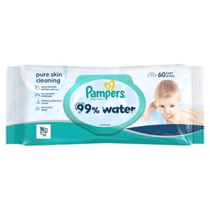 Pampers Vlažne maramice Aqua water 60kom