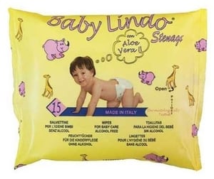 Baby Lindo Vlažne maramice aloe vera 15kom