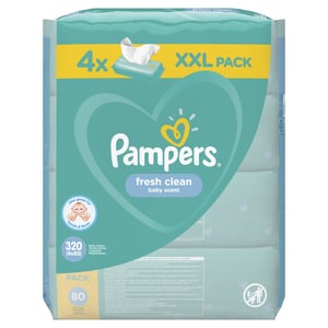 Pampers Vlažne maramice fresh 4x80kom