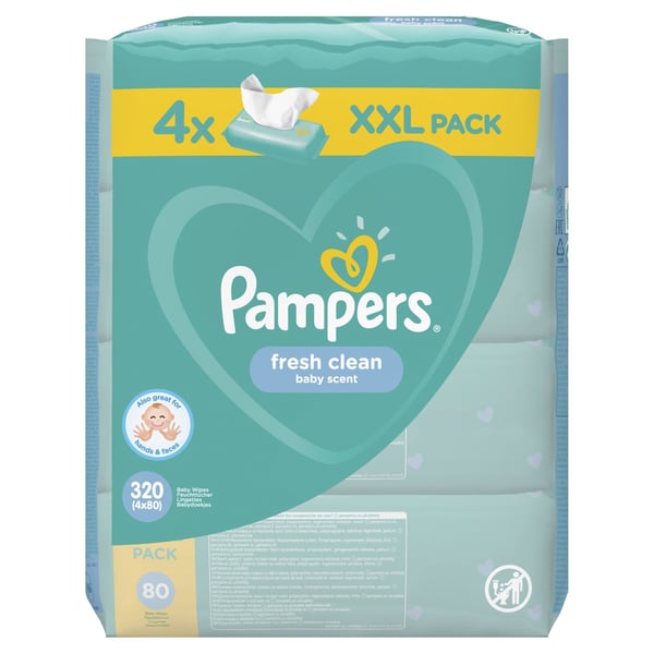 Pampers Vlažne maramice fresh 4x80kom