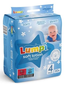 Lumpi Vlažne maramice soft losion 4x80kom