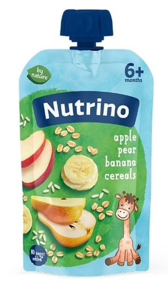 Nutrino voćni pire jabuka kruška banana sa žitaricama 100g