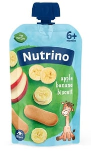 Nutrino voćni pire jabuka banana keks 100g