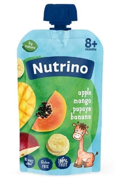 Nutrino voćni pire jabuka mango papaja banana 100g