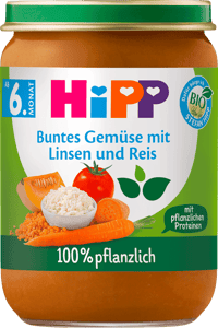 Hipp kašica povrće sa crvenim sočivom 190g