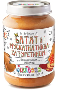Juvitana kašica batat muskatna tikva ćuretina 190g