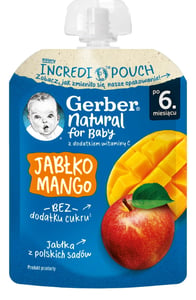Gerber voćni pire jabuka i mango 80g