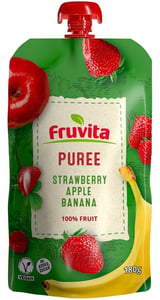 Fruvita Voćni pire jagoda jabuka banana 180g