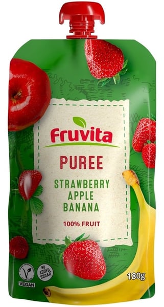 Fruvita Voćni pire jagoda jabuka banana 180g