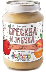 Juvitana kašica jabuka breskva 190g