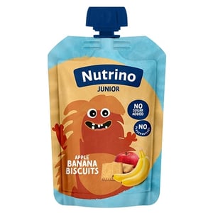Nutrino Junior voćni pire jabuka i banana sa keksom 180g