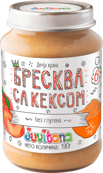 Juvitana Kašica Breskva sa keksom 190g