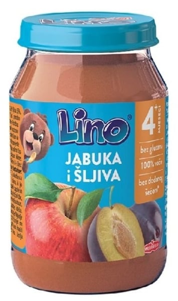 Lino kašica jabuka šljiva 190g