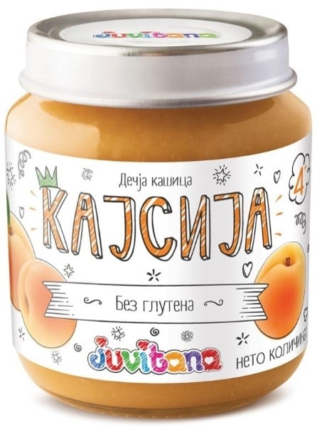 Juvitana kašica kajsija 128g