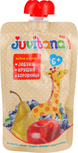 Juvitana kašica jabuka kruška borovnica 100g