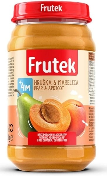 Frutek kašica kajsija kruška 190g