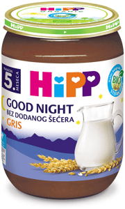 Hipp Kašica laku noć pšenični griz 190g