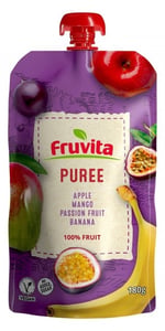 Fruvita Voćni pire jabuka mango marakuja banana 180g