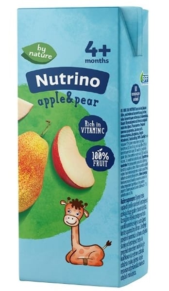 Nutrino sokić jabuka kruška 200ml