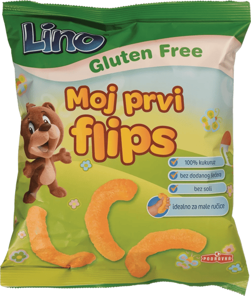 Lino moj prvi flips za decu kukuruz 25g