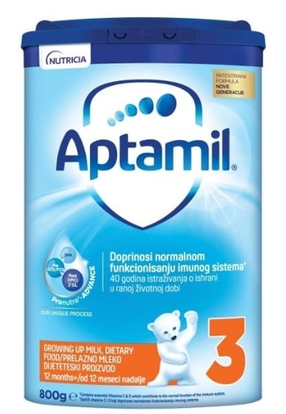 Aptamil Zamensko mleko 3 800g