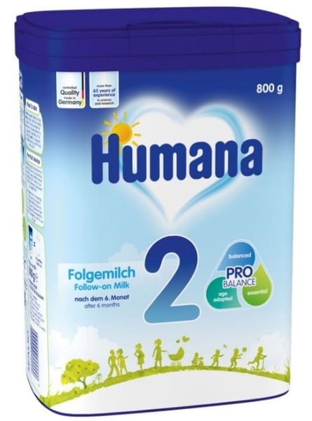 Humana Zamensko mleko MP 2 800g