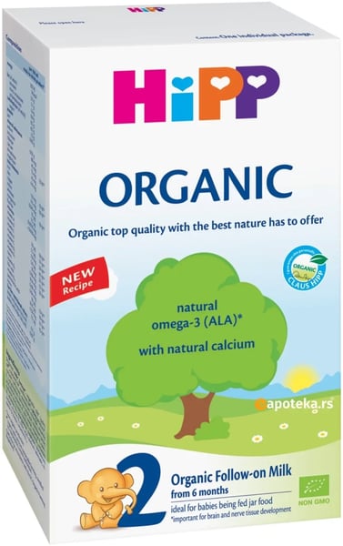 Hipp Zamensko mleko organic 2 800g