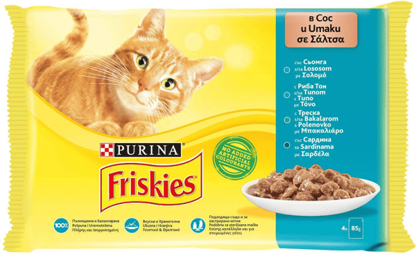 Friskies Preliv za mačke riba 4x85g
