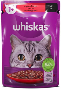 Whiskas Adult hrana za mačke govedina 85g