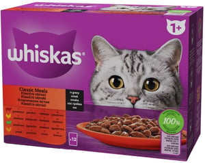 Whiskas Adult hrana za mačke izbor mesa 12x85g