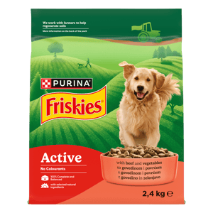 Friskies Active adult govedina 2,4kg