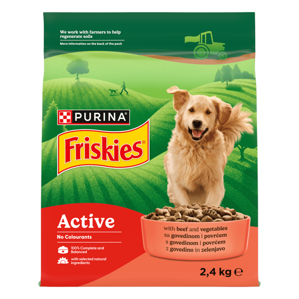 Friskies Active adult govedina 2,4kg