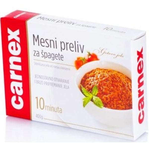 Carnex Mesni preliv za špagete 400g