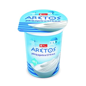 K Plus Grčki jogurt Aretos 400g