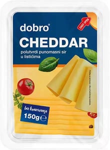 Dobro Cheddar slajs 150g
