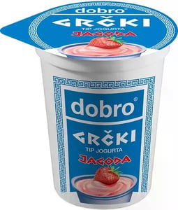 Dobro Grčki tip jogurta jagoda 400g