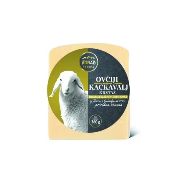 Korab Trnica Ovciji kačkavalj Krstaš 360g