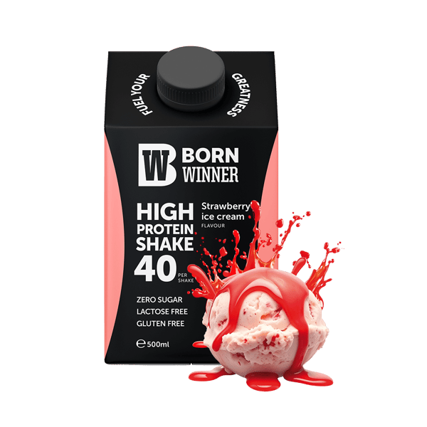 Born Winner Protein napitak Jagoda Ice Cream 500ml
