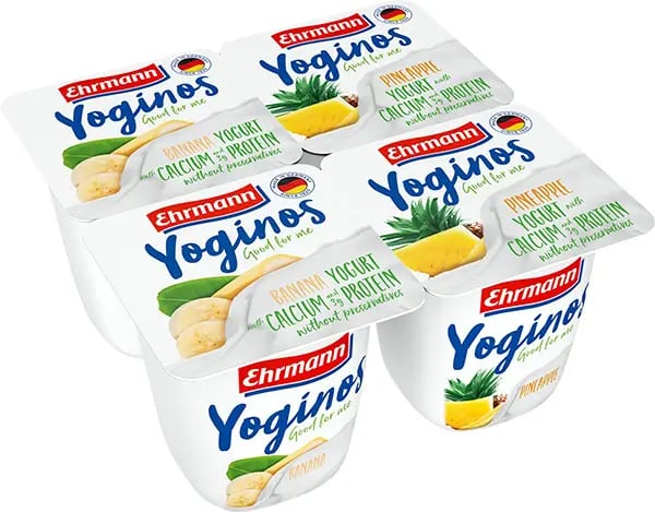 Ehrmann Yoginos Good 4 Me Banana i Ananas 100g