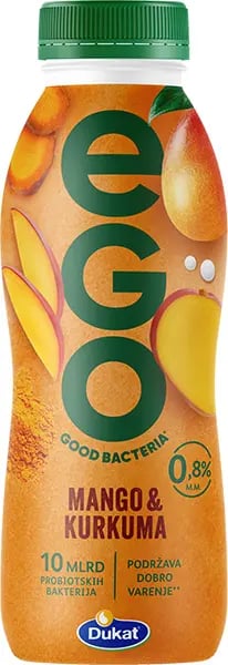 Dukat Vocni jogurt Ego mango i kurkuma 330ml