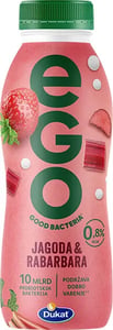 Dukat Vocni jogurt Ego jagoda i rabarbara 330ml