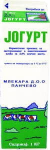 Mlekara Pančevo Jogurt 2.8% m.m. 1L