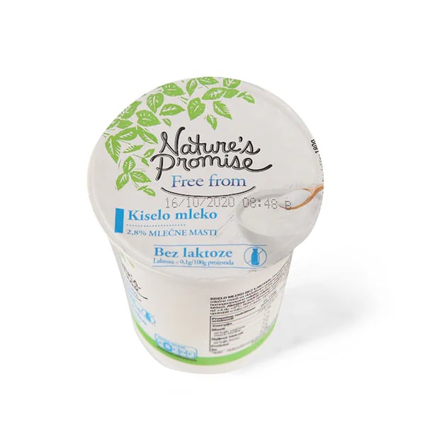 Nature's Promise Kiselo mleko bez laktoze 2.8% m.m. 180ml