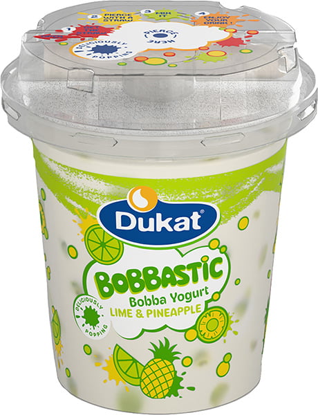 Dukat Jogurt Bobbastic limeta i ananas 300g
