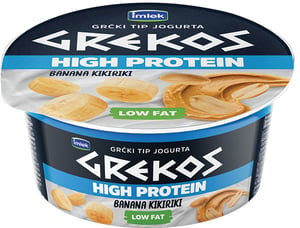 Imlek Grčki jogurt High protein Banana i kikiriki Grekos 150g