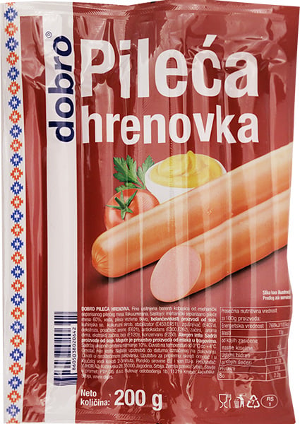 Dobro Pileća hrenovka 200g
